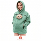 CuddleCarry Pet Pouch Hoodie in Sage